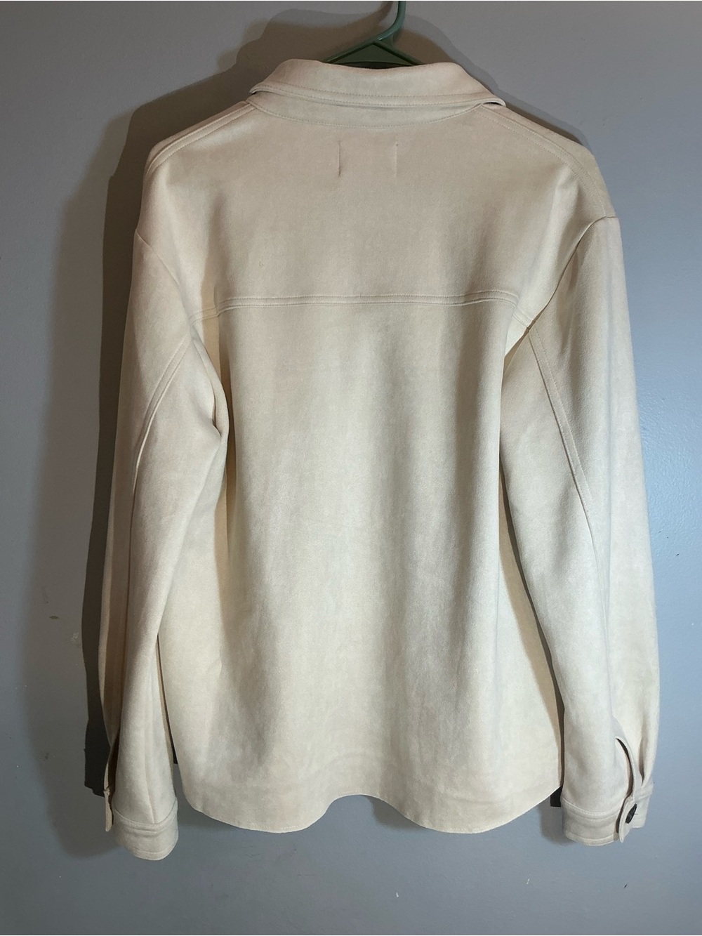 Cream Utility Jacket with Button Front - Picture 8 of 8